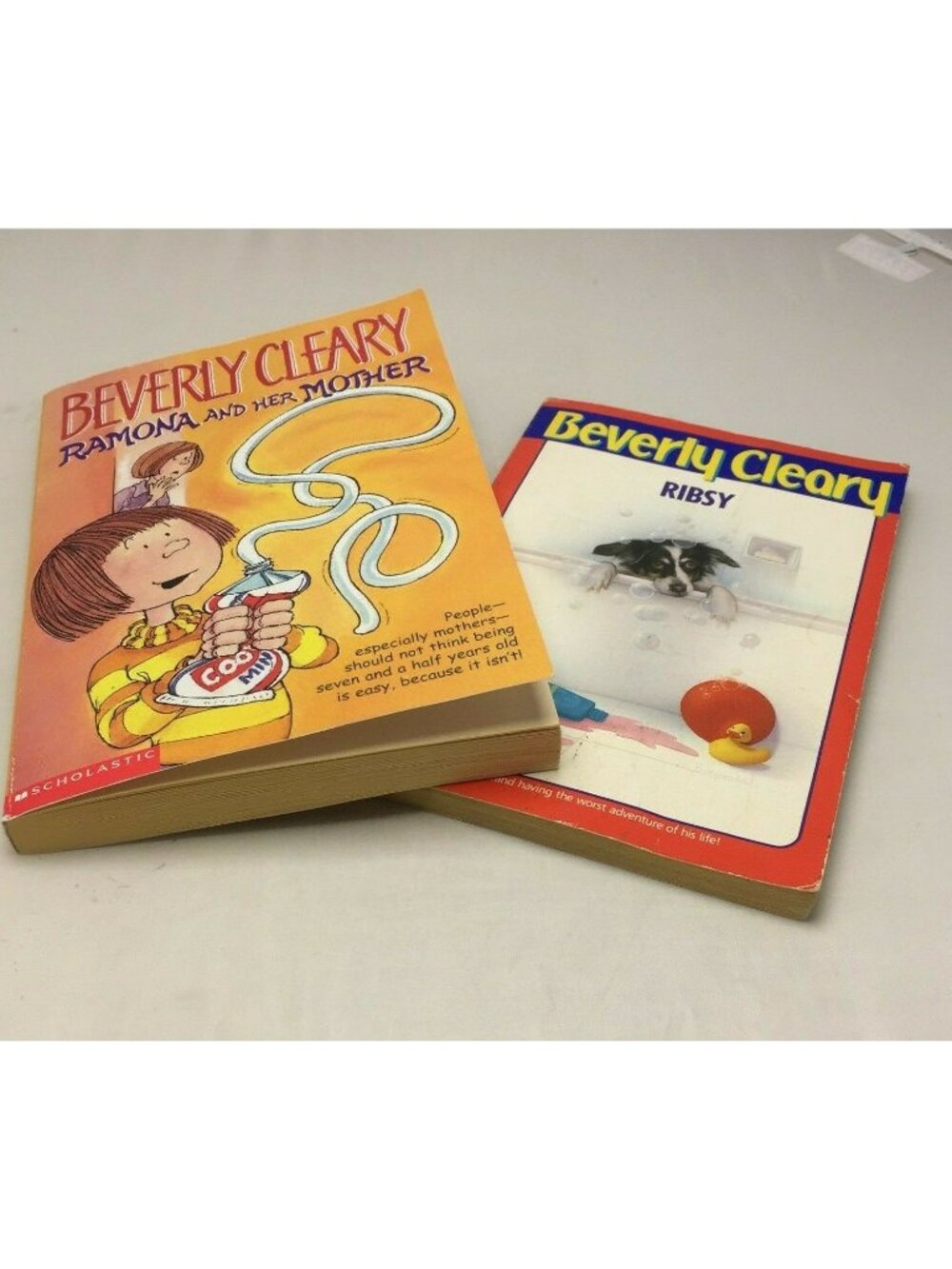 Beverly Cleary Lot 2 Ribsy Ramona & Her Mother Novel Chapter Books Kids
